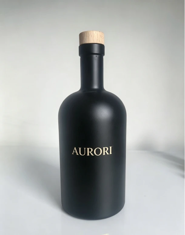 700ml Matte Black Glass Liquor suppliers